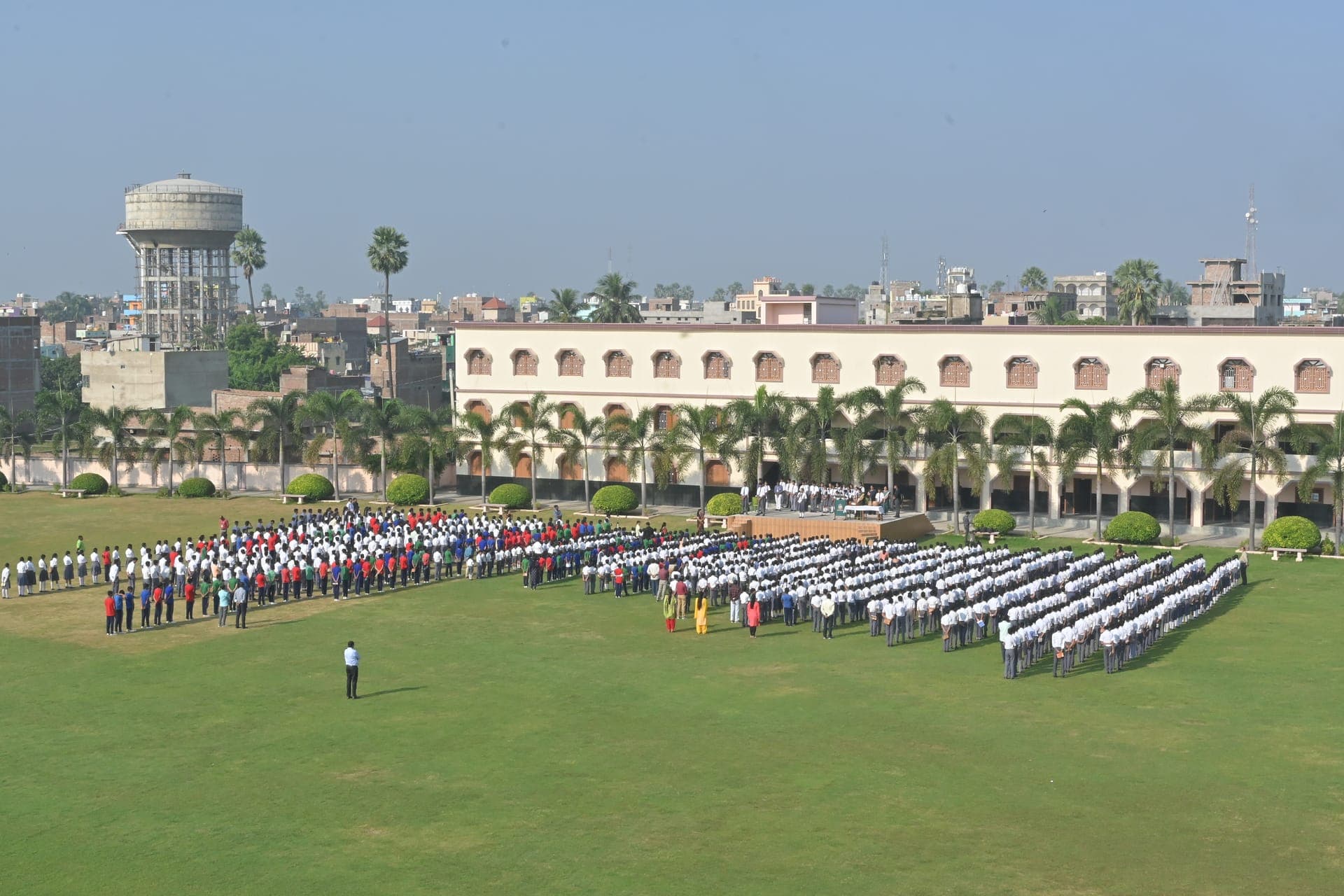 Divine Happy School campus — aerial view